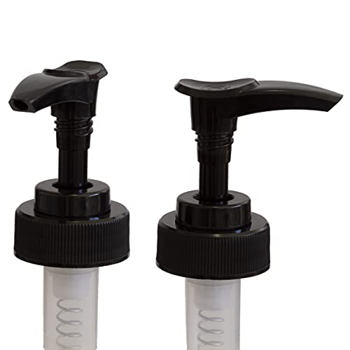 Artanis Home Black Plastic Replacement Pump for 28-400 Glass Bottles, 2-Pack