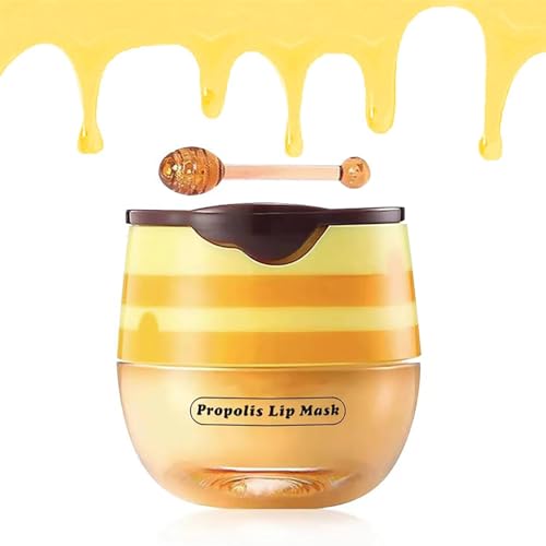 Hydrating Sleeping Lip Mask and Balm 4-Pack with Honey Pot Design
