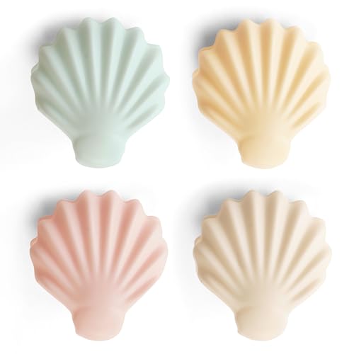 Kikkerland Seashell Bag Clips - Set of 4 Decorative Clips