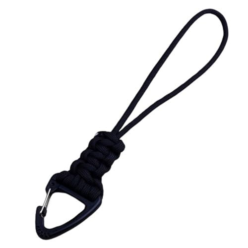 3 Pack Paracord Keychain Lanyard Triangle Buckle Lock Clip Hook Strap Clasp Parachute Rope Hanging Carabiner for Outdoor Survival Tactical Camping Backpack Fishing