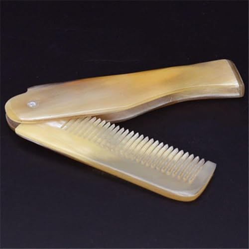 Foldable Yak Horn Beard Comb - Portable Pocket Grooming Tool
