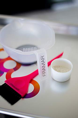 FRAMAR Classic Hair Color Brush – Pink Professional Hair Dye Applicator