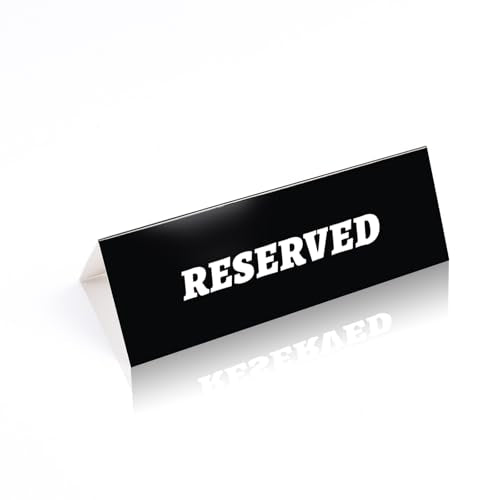 Reserved Table Sign for Weddings & Events - 6 Pack, 7.8x5.5in