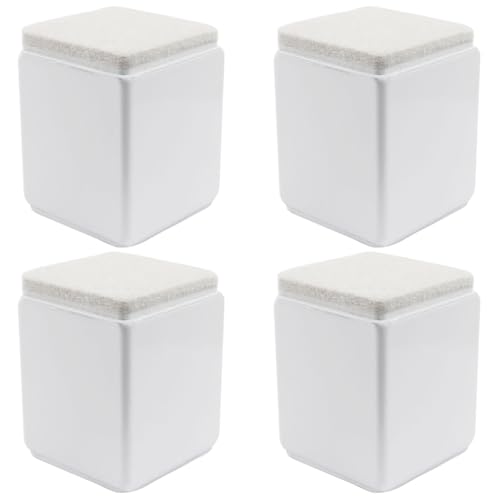 4 Pcs Heavy Duty Self Adhesive Furniture Risers - 1.57 x 2.05 Inch White