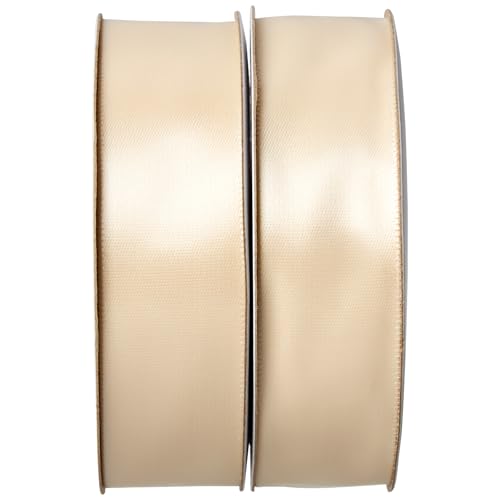 Offray Antique White Satin Ribbon - 7/8" Wide, 12 Yards Total