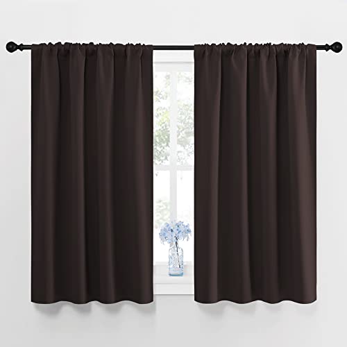 NICETOWN Blackout Curtain Panels - 42x45 inches, Noise Reducing, Thermal Insulated, 1 Pair