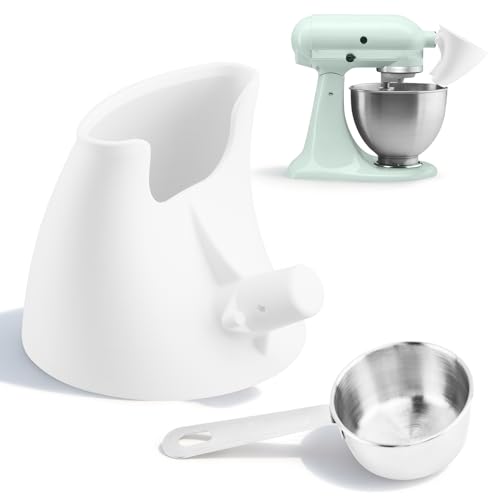Flour Funnel for KitchenAid Mixer with Measuring Spoon | Easy-Pour Design