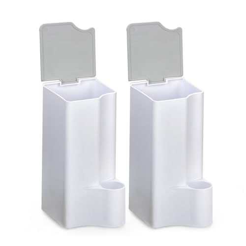 TEITEAI 2 Pack Clorox Toilet Wand Holder - White & Gray