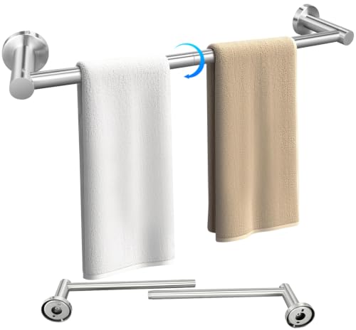 23 Inch Brushed Nickel Towel Bar - Wall Mounted Stainless Steel Design
