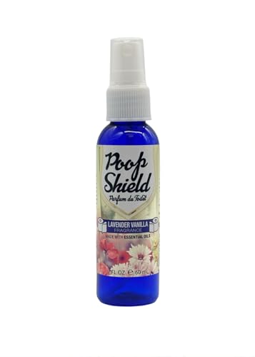 Mystic Romance Poop Shield Toilet Spray Lavender Vanilla 2oz - Essential Oil Deodorizer