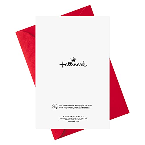 Hallmark Valentine's Day Card Pack - 6 Red Heart Cards with Envelopes