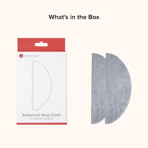Roborock Microfiber Mop Cloths 2 Pack for Q10 & Q8 Robot Vacuums