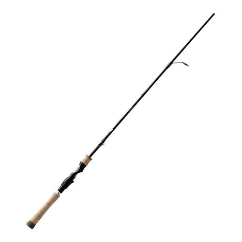 13 FISHING - Defy Silver - 6'6" L Spinning Rod - 2pc - DEFSS66L-2, Black