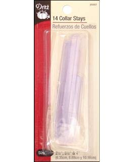 Dritz Plastic Collar Stays for Men and Women Shirts Assorted Sizes 14-Count