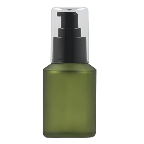 VASANA 60ml Refillable Frosted Glass Pump Bottle for Lotion & Cream