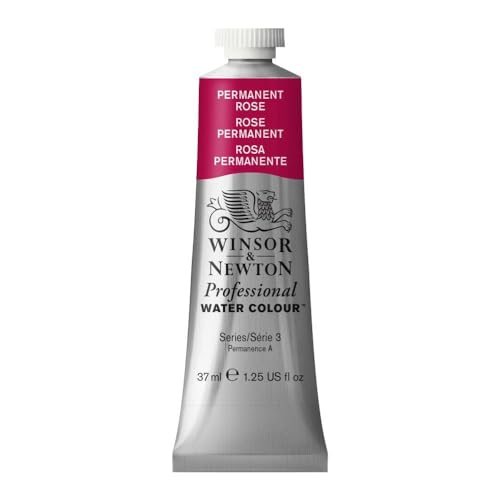 Winsor & Newton Professional Watercolor, 37ml Tube, Permanent Rose