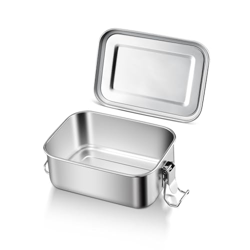 E-far Stainless Steel Bento Box, 550ml Leak-Proof Lunch Container