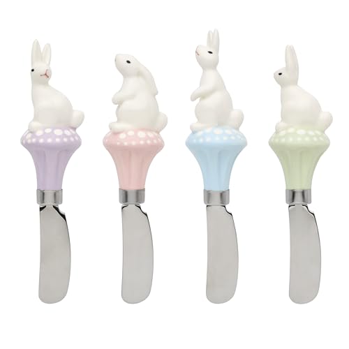 Oneida Bunny Hop 4-Piece Cheese Spreader Set - Multicolor