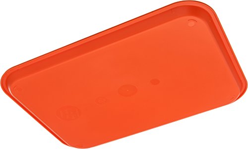 Cafeteria Fast Food Tray - 12" x 16" Stackable Orange, 24 Count