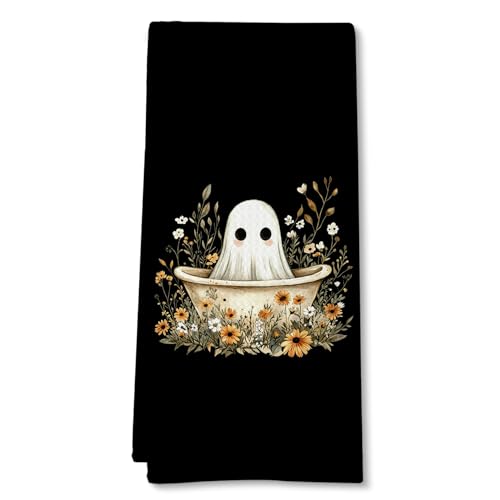Halloween Ghost Hand Towels - Fall Bathroom Towel Color-5