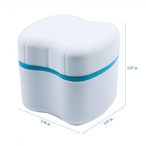 LOVEWEE Denture Case with Rinsing Basket and Retainer Cleaning Box
