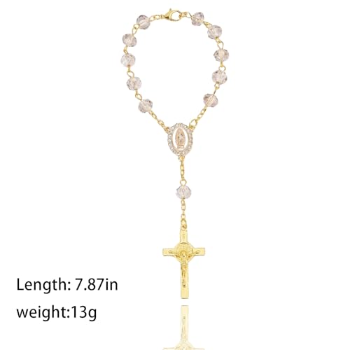 Car Rosary Rearview Mirror Hanger Elegant Symbolic Pendant Ornament