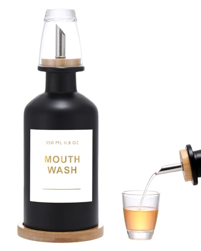Set of 3 Lead-Free Glass Mouthwash Cups for Daily Oral Care