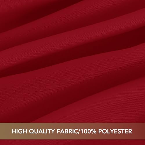 Sancua Red Rectangle Tablecloth 54x108 Inch Pack of 6 for Dining & Events