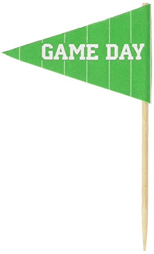 Beistle 50-Pack Football Party Food Picks, 2.5-Inch