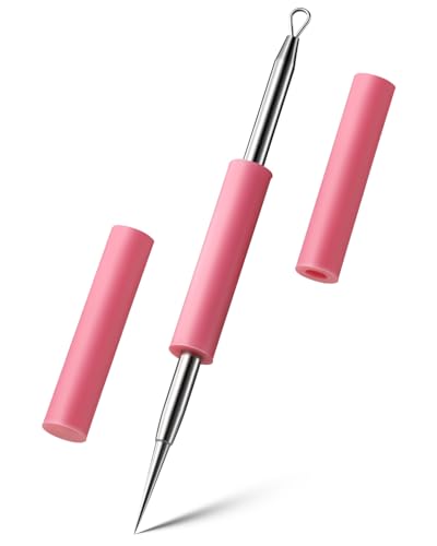 FVION Blackhead Remover Tool – Stainless Steel Dual-End Whitehead & Blemish Extractor