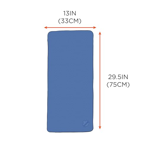Ergodyne Chill-Its 6602 Evaporative Cooling Towel - Blue, 13" x 29.5"