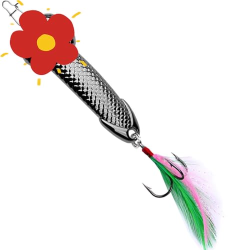 Black Spinner Spoon Fishing Lure Tackle Set for Freshwater Fishing