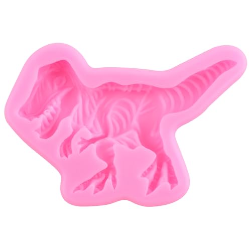 ZiXiang Dinosaur & Tropical Leaf Silicone Mold Set for Cake Decorating - Style B