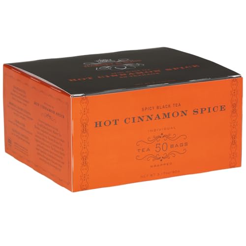 Harney & Sons Hot Cinnamon Spice Black Tea, 50 Tea Bags