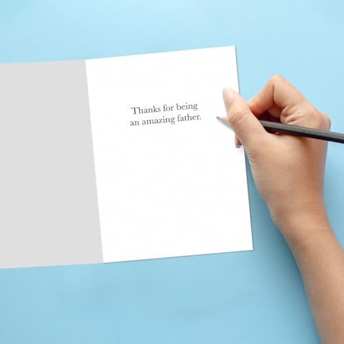 Premium Father's Day Card 5x7 with Gold Foil & Envelope
