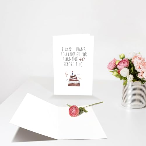 Funny 40th Birthday Card for Him & Her - Unique Gift