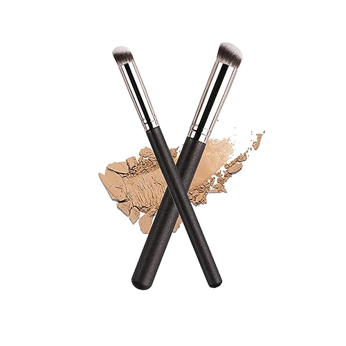Ksvsonrvi Concealer Brush Set 2PCS Angled Under Eye Makeup Brushes