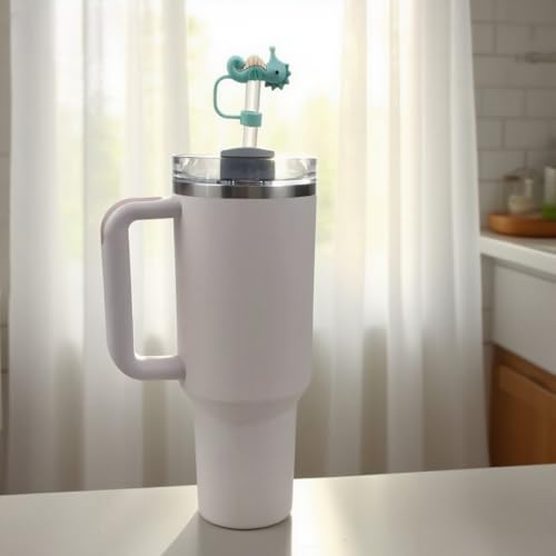 Silicone Straw Cover for Stanley Cup - Seahorse Shape Topper