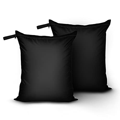 OTraki 2-Pack Wet Dry Laundry Bags, 16x20 Inch Waterproof Travel Sack
