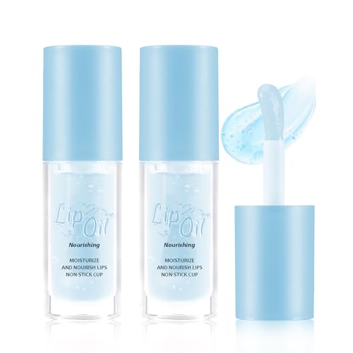 Boobeen 2PCS Moisturizing Lip Oil Set - High-Shine Non-Sticky Lip Gloss