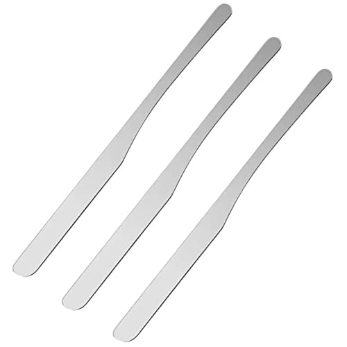 Lasenersm 3-Piece Stainless Steel Makeup Spatula & Cream Scoop Set