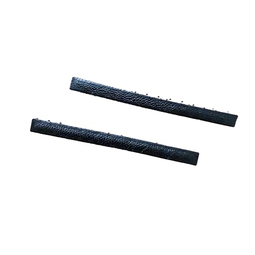 KAMIPITA No-Bend Hair Clips Set of 2 - Faux Leather Brown Japanese Velour Ribbon Clip for Crease-Free Styling
