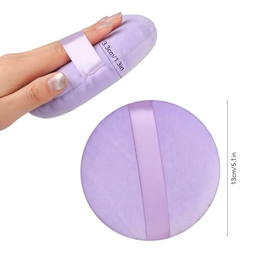 Mozeat Lens 5 Inch Ultra Soft Velour Body Powder Puff & Makeup Sponge