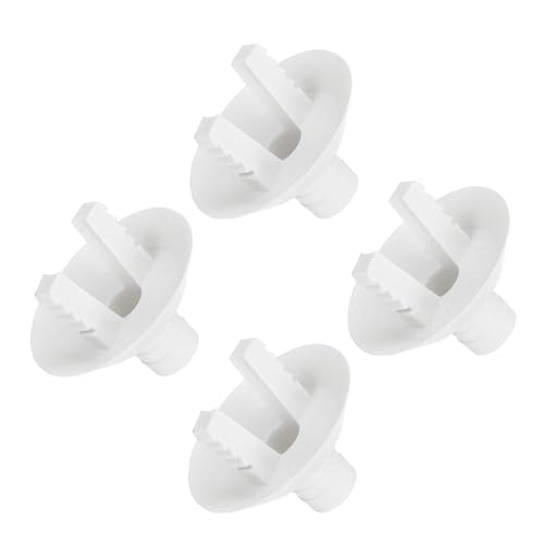 uxcell 4-Pack Air Conditioner Drain Hose Connector Elbows - 25mm, White