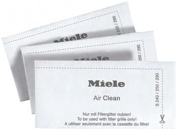 Miele AirClean Filters - Safely Trap Dust for Everyday Freshness at Home, Pack of 3 | White