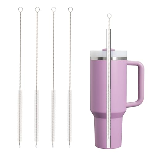 Reusable Straw Cleaner Brush Set for Stanley Mugs - 4 Pack