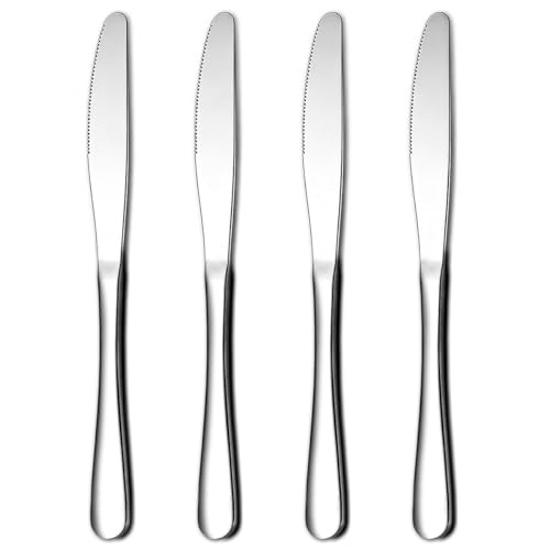 Berglander Stainless Steel Dinner Knives - 4-Piece Set for Dining
