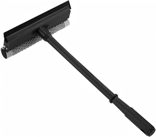 15.9" 2-in-1 Window Squeegee with Sponge for Home & Auto Cleaning