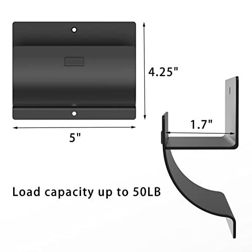 Heavy-Duty Wall Mount Ladder Hooks - 1 Pack Wheelbarrow Hangers