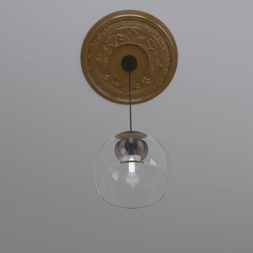 Baltimore Ceiling Medallion - 22" Aged Metallic Vintage Gold